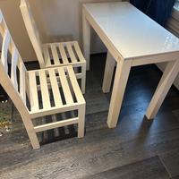 Consolle legno e vetro allungabile