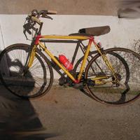 bici da corsa per ragazzo gialla