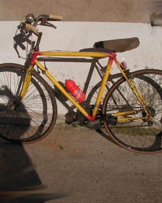 bici da corsa per ragazzo gialla