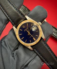 Rolex Oysterdate Precision 6694 Acc/Oro Blu Dial