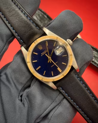 Rolex Oysterdate Precision 6694 Acc/Oro Blu Dial