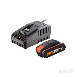 WORX set batteria 20V/2.0 Ah e caricabatterie 14,4