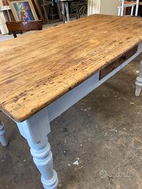 Tavolo legno osteria testaurato