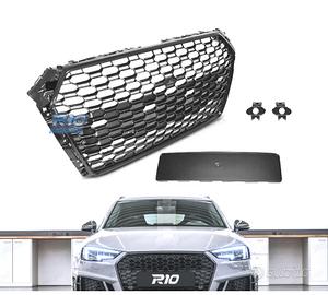 GRIGLIA AUDI A4 B9 15-19 PDC LOOK RS4 NERO LUCIDO