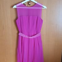 Abito rosa con scialle, XS, Max Mara 