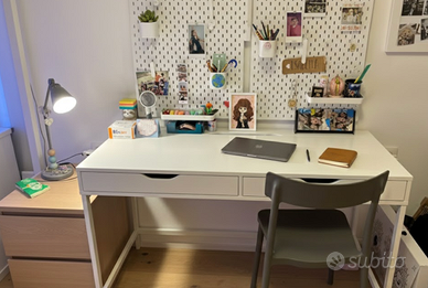 Scrivania Ikea Alex bianca