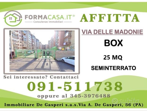 Box a palermo de gasperi - nebrodi