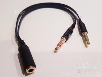 Adattatore jack 3,5 cuffie microfono