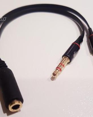 Adattatore jack 3,5 cuffie microfono