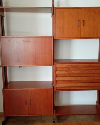 Libreria modulare vintage italiana