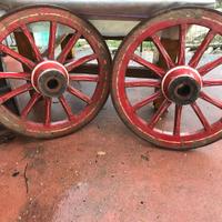 ruote originali carro agricolo anno 1940