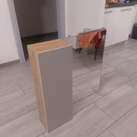 specchio bagno con porta oggetti