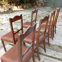 N. 6 SEDIE BAROCCHETTO PIEMONTESE FINE 800 MASSELL