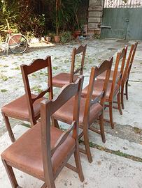 N. 6 SEDIE BAROCCHETTO PIEMONTESE FINE 800 MASSELL