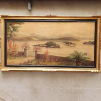 Geande quadro dipinto a mano isola bella Lo Presti