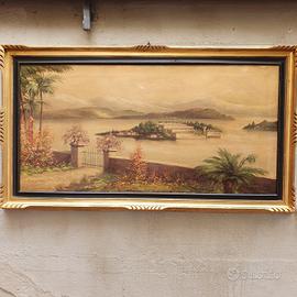 Geande quadro dipinto a mano isola bella Lo Presti