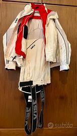 Vist completo da sci guscio + piumino + pantaloni