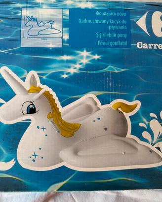 Raro unicorno pony gonfiabile Carrefour 2000