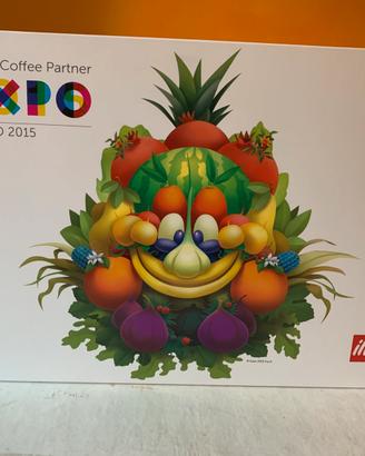 Expo 2015 4 tazzine caffè con piattini confezione