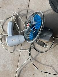 Ventilatore e asciugacapelli 12v camper