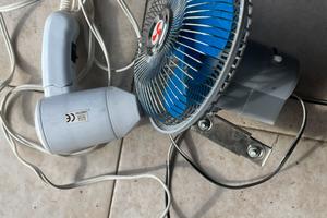 Ventilatore e asciugacapelli 12v camper