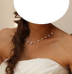 Collana "girocollo" con brillantini