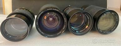Lotto obiettivi per macchine fotografiche Canon FD