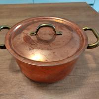 pentola in rame Diametro 20 cm nuova 