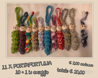 Portafortuna regalino pensierino handmade uncinett