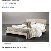 Letto matrimoniale + materasso