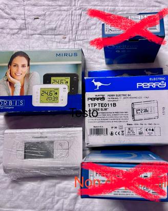 Termostati e Cronotermostato settimanale