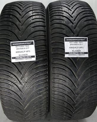 2 PNEUMATICI USATI 205/55R16 91H HP3 KLEBER GOMME 