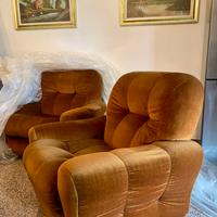 Poltrona vintage velluto