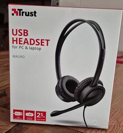 CUFFIE TRUST USB CON MICROFONO