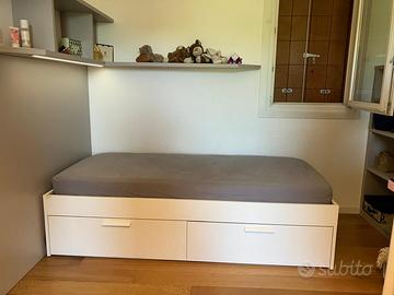 Letto singolo IKEA BRIMES con materasso