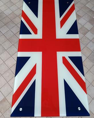 Scrivania / Tavolo in vetro temperato Union Jack