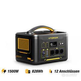 VTOMAN 1500X e pannello solare generatore corrente