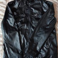 Giubbotto uomo ecopelle lucido 