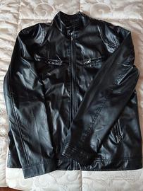 Giubbotto uomo ecopelle lucido 