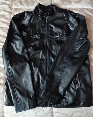 Giubbotto uomo ecopelle lucido 