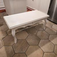 Tavolino Shabby Chic Bianco con Cassetto