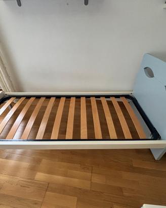 Struttura letto singolo Demir con rete a doghe
