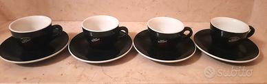 Set 4 Tazze Cappuccino Caffè Vergnano porcellana