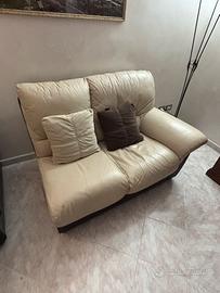 Divano angolare in pelle