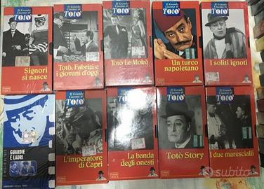 IL GRANDE CINEMA DI TOTò 10 VHS FABRI GUARDIE E L