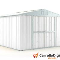 Box struttura lamiera Acciaio 327x307cm bianco