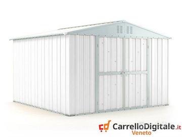 Box struttura lamiera Acciaio 327x307cm bianco