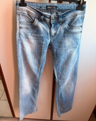 Jeans ONLY azzurro chiaro effetto slavato L34 (S)