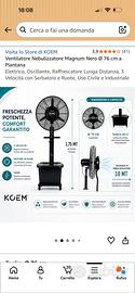 Ventilatore nubulizzatore