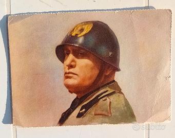Cartolina originale mussolini